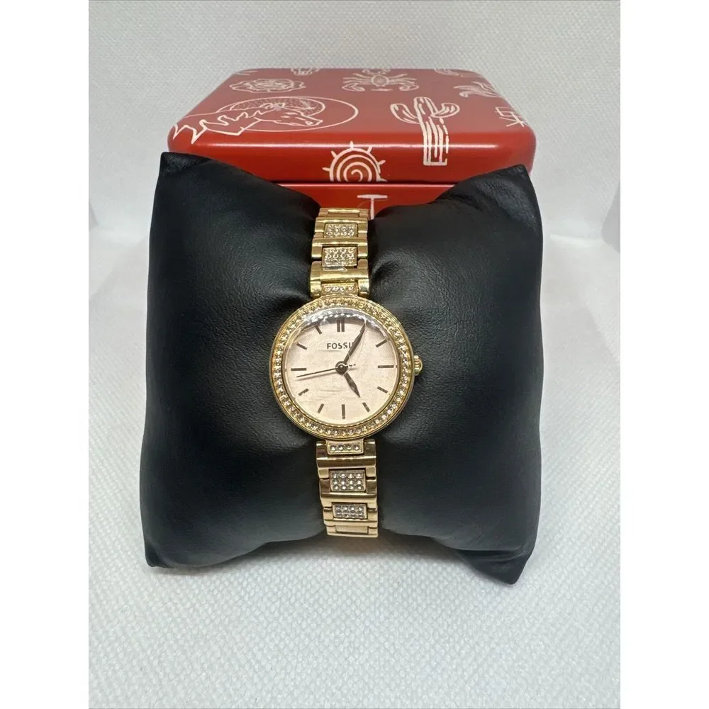 Fossil Karli BQ3517 Women's Rose Gold Stainless Steel Analog Quartz Watch YAY36